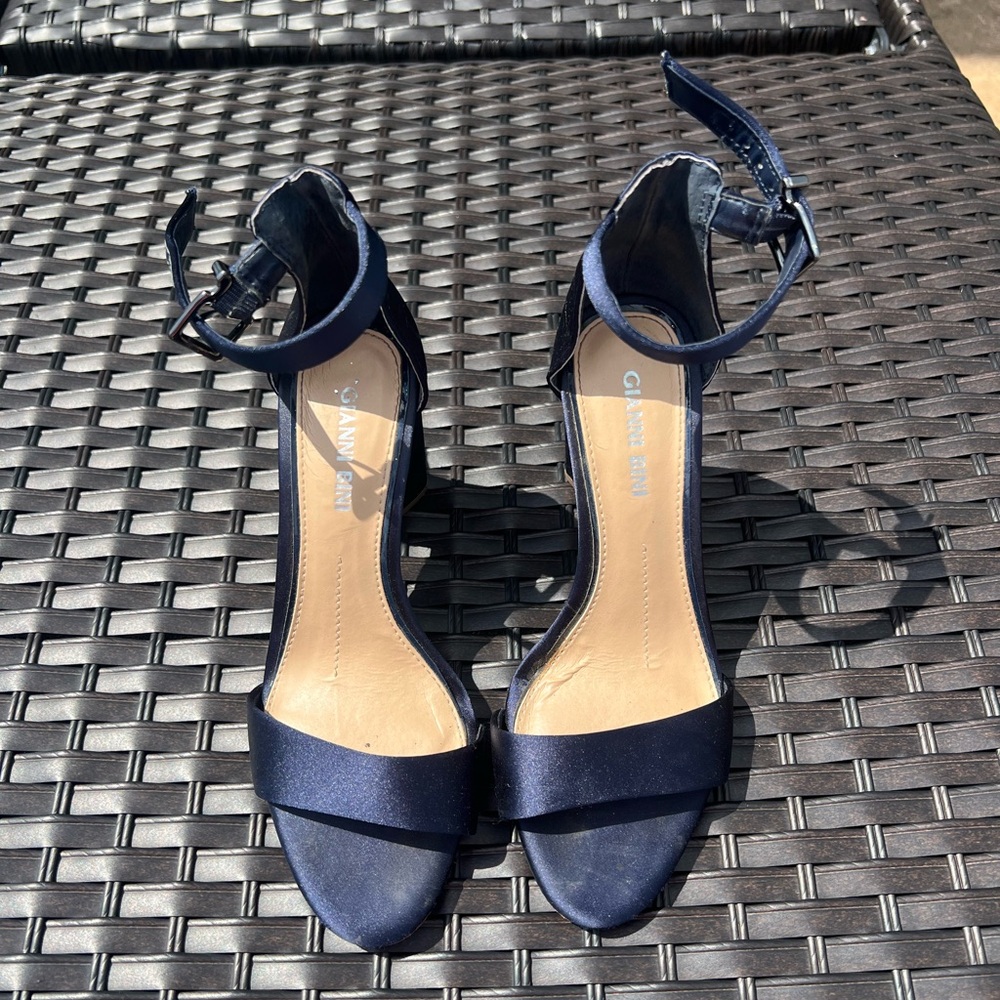 Gianni Bini Satin Block Heel